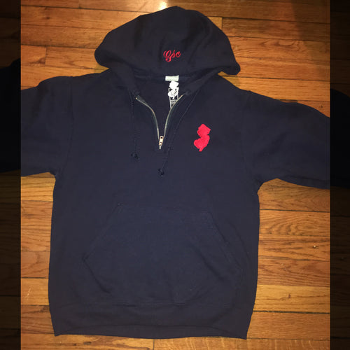 GSC QUARTER ZIP HOODIE (RED LOGO)