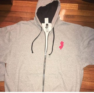 GSC 2 TONE ZIPUP HOODIE (BIG RED LOGO)